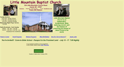 Desktop Screenshot of littlemountainbaptistchurch.org